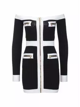 Трикотажное платье Balmain