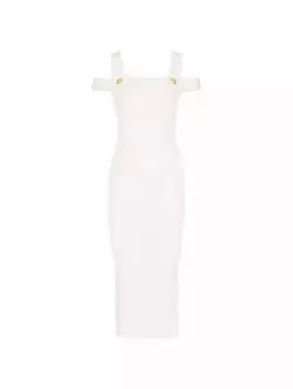 Трикотажное платье Balmain, белый