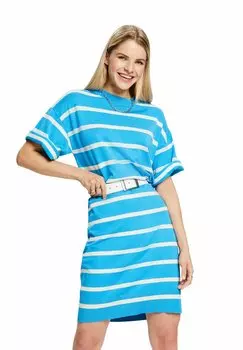 Трикотажное платье BASIC Esprit, цвет bright blue