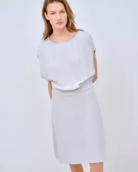 Трикотажное платье без рукавов Lasserre, светло-серый