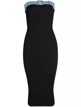 Трикотажное платье Blanche Seroya, черный