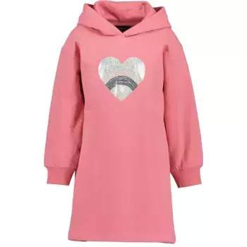 Трикотажное платье Blue Seven «Свитшотовое платье Blue Seven для девочек с капюшоном HAPPY», (1 шт.), цвет 417 - AZALEE