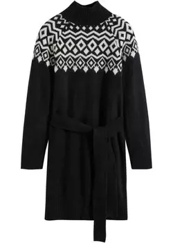 Трикотажное платье Bodyflirt, черный