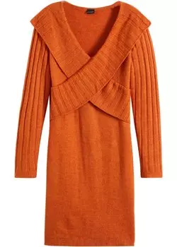 Трикотажное платье Bodyflirt, оранжевый