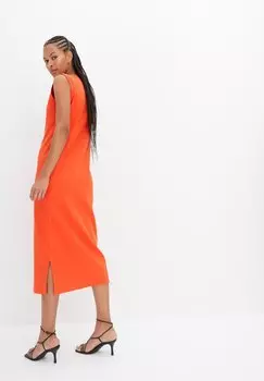Трикотажное платье bonprix, оранжевое