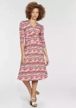 Трикотажное платье Boysen's с принтом по всей поверхности - НОВАЯ КОЛЛЕКЦИЯ, розовый