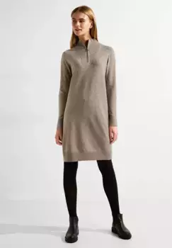 Трикотажное платье Cecil, мягкое и удобное в носке, коричневый