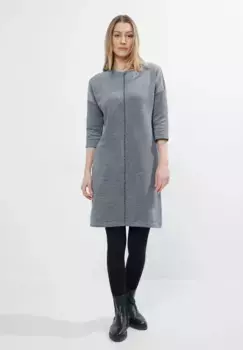 Трикотажное платье Cecil с круглым вырезом, синий