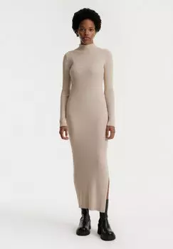 Трикотажное платье CETTINA EDITED, цвет beigemeliert