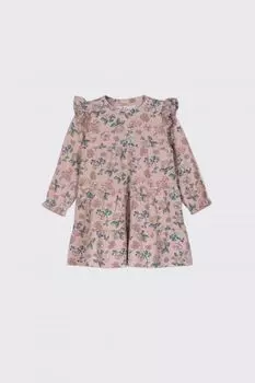 Трикотажное платье Coccodrillo розовый с цветочным узором