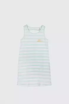 Трикотажное платье Coccodrillo с мятными полосками