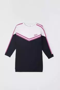 Трикотажное платье Coccodrillo темно-синий со свободным кроем