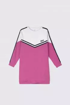 Трикотажное платье Coccodrillo в цвете фуксия со свободным кроем