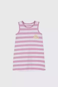 Трикотажное платье Coccodrillo в розовые полосы