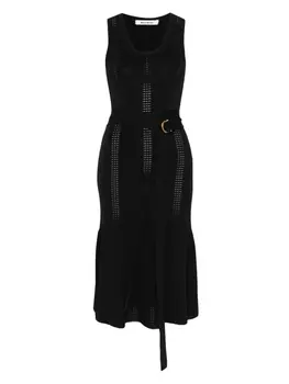 Трикотажное платье цвета сумерек Wales Bonner, черный