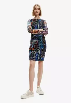 Трикотажное платье Desigual, черный