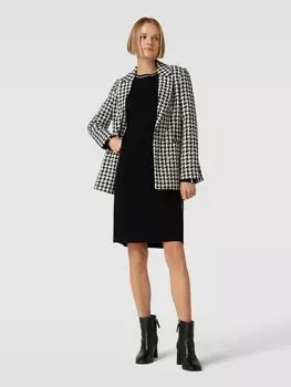 Трикотажное платье длиной до колена из смесовой вискозы с контрастными полосками Betty Barclay, черный