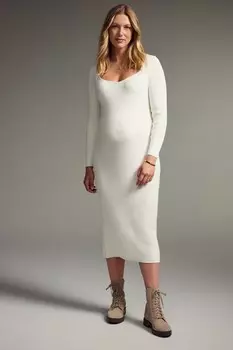 Трикотажное платье для беременных Next, белый