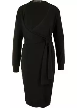Трикотажное платье для беременных/трикотажное платье для кормящих мам Bpc Bonprix Collection, черный