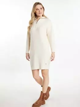 Трикотажное платье Dreimaster, белый