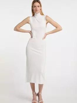 Трикотажное платье Dreimaster, белый