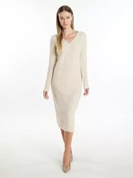 Трикотажное платье Dreimaster, бежевый