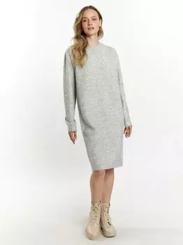 Трикотажное платье Dreimaster, серый
