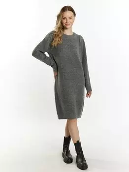 Трикотажное платье Dreimaster, серый