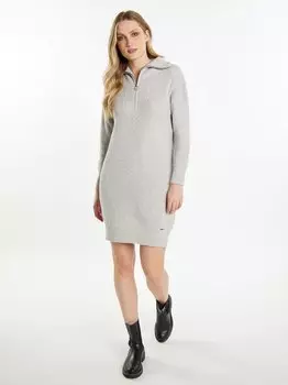 Трикотажное платье Dreimaster, серый