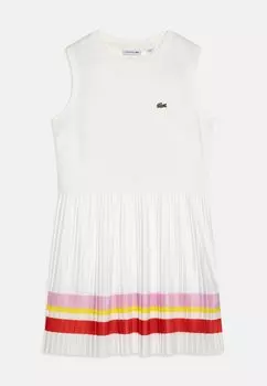 Трикотажное платье Dress French Heritage Lacoste, цвет flour/multicolor