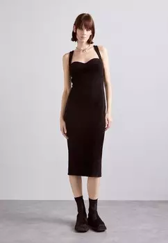 Трикотажное платье Dress Philosophy di Lorenzo Serafini, черный