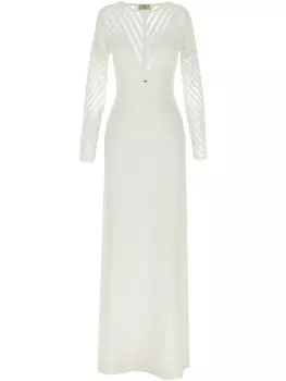 Трикотажное платье Elisabetta Franchi, белый