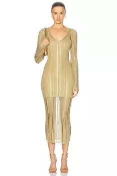 Трикотажное платье Espen Cult Gaia, золотой
