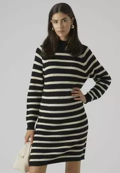 Трикотажное платье FABULOUS KURZES Vero Moda, цвет black