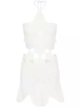 Трикотажное платье Floreana со вставками Cult Gaia, белый