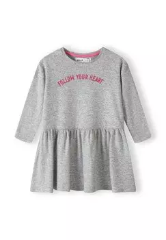 Трикотажное платье FOLLOW YOUR HEART MINOTI, цвет grey