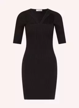 Трикотажное платье Ganni, черный