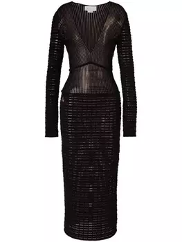 Трикотажное платье Genny Blockchain, черный