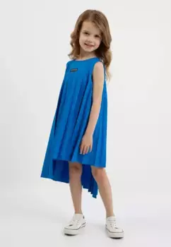 Трикотажное платье Gulliver асимметричного кроя, синий