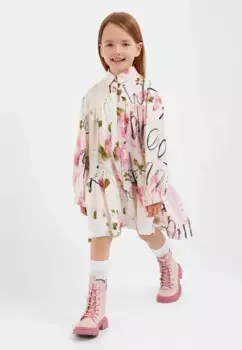 Трикотажное платье Gulliver с великолепным цветочным принтом, цвет Mehrfarbig