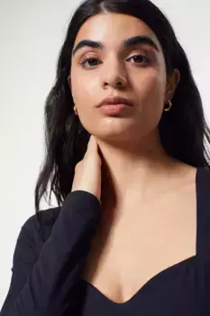 Трикотажное платье H&M, черный