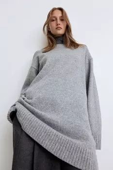 Трикотажное платье H&M, серый