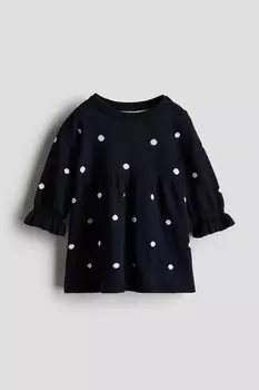 Трикотажное платье H&M, синий