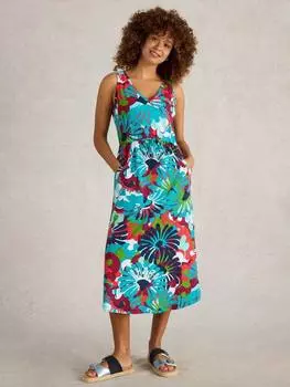 Трикотажное платье хайди White Stuff, темно-синий/разноцветный