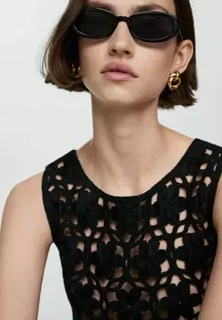 Трикотажное платье HONOLULU Mango, черный