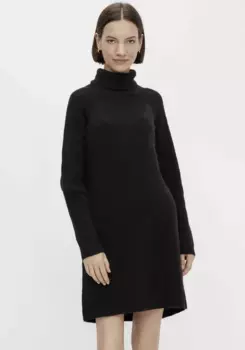 Трикотажное платье из кусочков "PCELLEN LS HIGH NECK KNIT DRESS NOOS BC" Pieces, черный