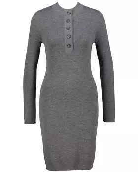 Трикотажное платье из натуральной шерсти, по фигуре. Marc O'Polo, серый