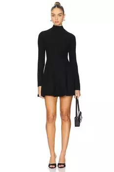 Трикотажное платье-корсет с длинными рукавами Fleur Du Mal, черный