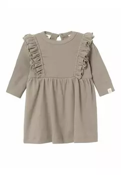 Трикотажное платье LANGARM Lil' Atelier, светло-коричневый