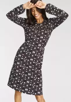 Трикотажное платье Laura Scott с принтом по всей поверхности, фиолетовый